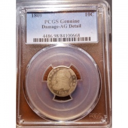1809 Bust Dime - Great Addition to Your Collection 10c AG PCGS