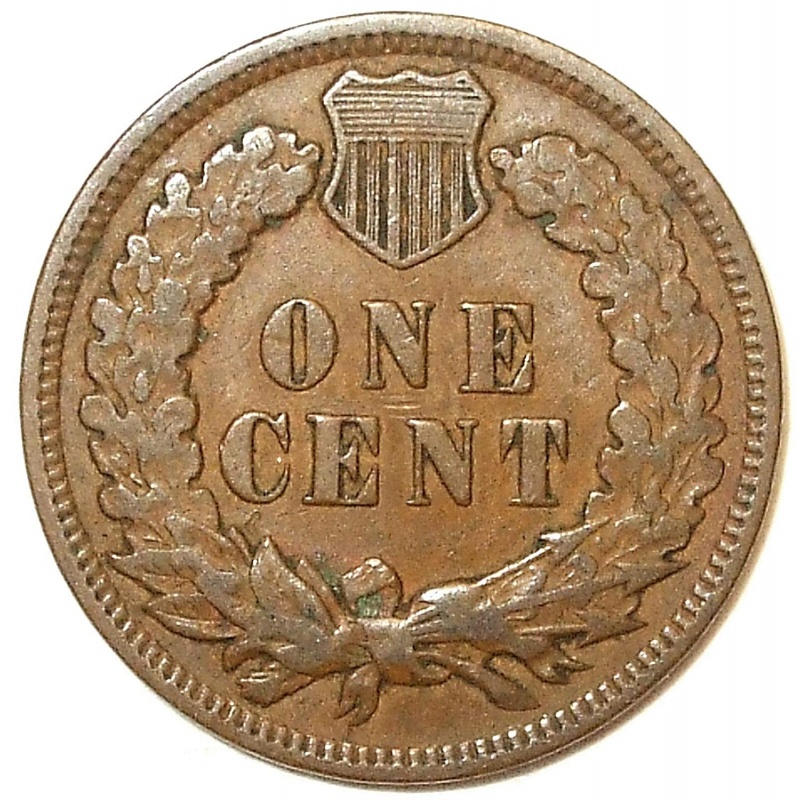 1909 U.S. Indian Head Cent Full LIBERTY Full Rim 1c Fine to XF