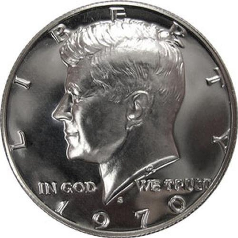 1970 S Kennedy 40% Silver Proof Half Dollar - Beautiful Coin - Excellent Strike - Mirror Surfaces - US Mint