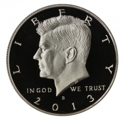 2013 S Gem Proof Kennedy Half Dollar US Coin 50c DCAM US Mint